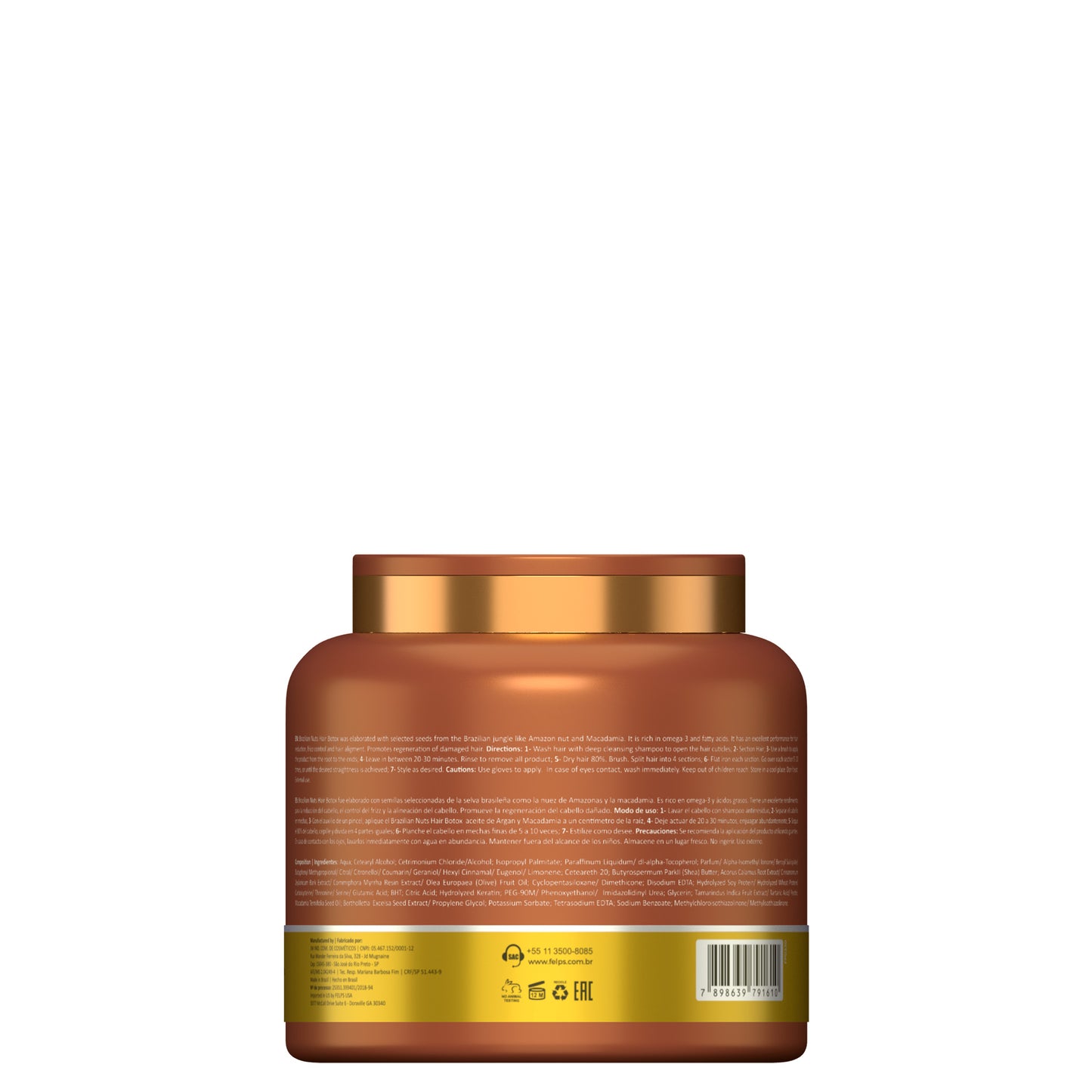 Felps Brazilian Nuts Hair Botox | Smoothing Mask | Volume Reduction