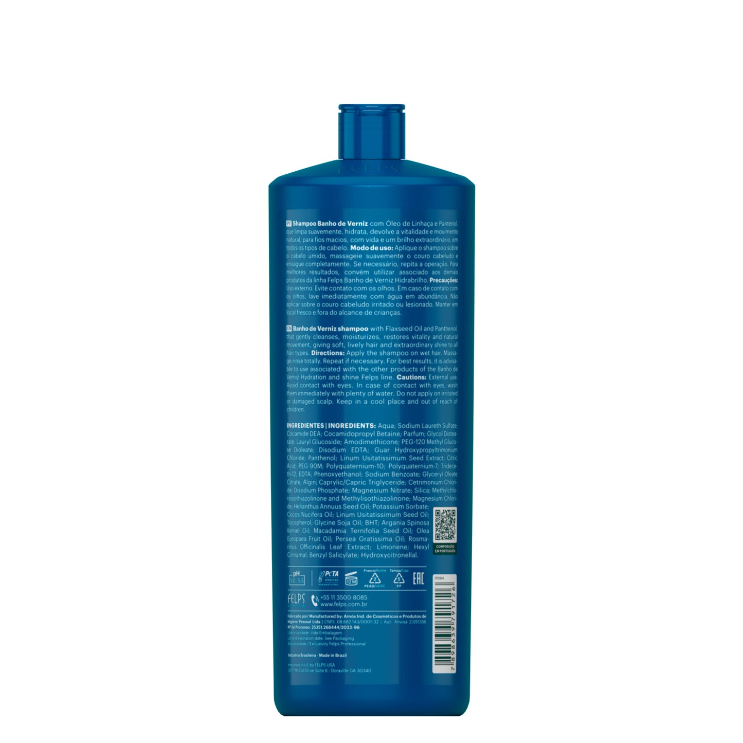 Felps Professional Banho de Verniz Shampoo | Hydration & Shine