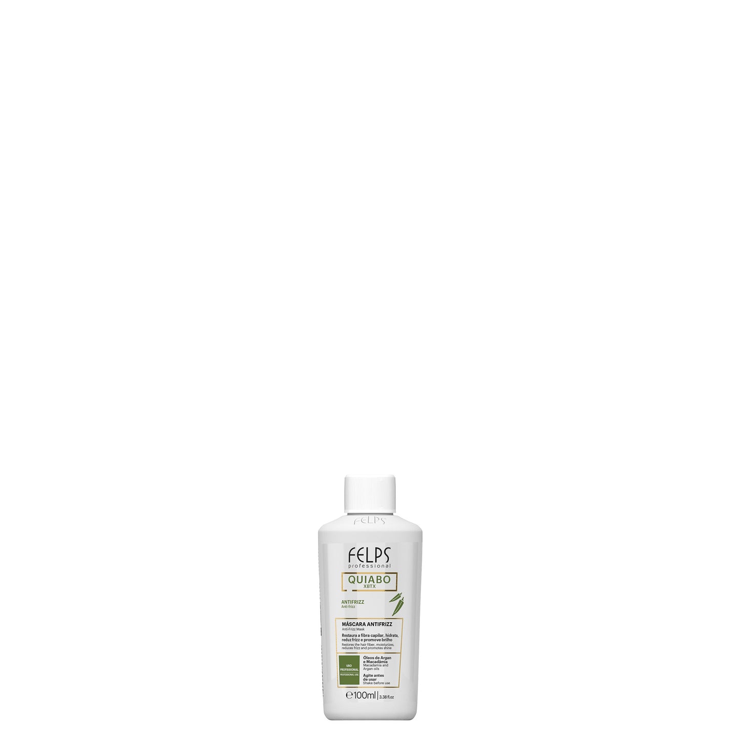 Felps Professional Quiabo XBTX Anti-Frizz Mask | Macadamia & Argan Oils | Restores & Smoothes