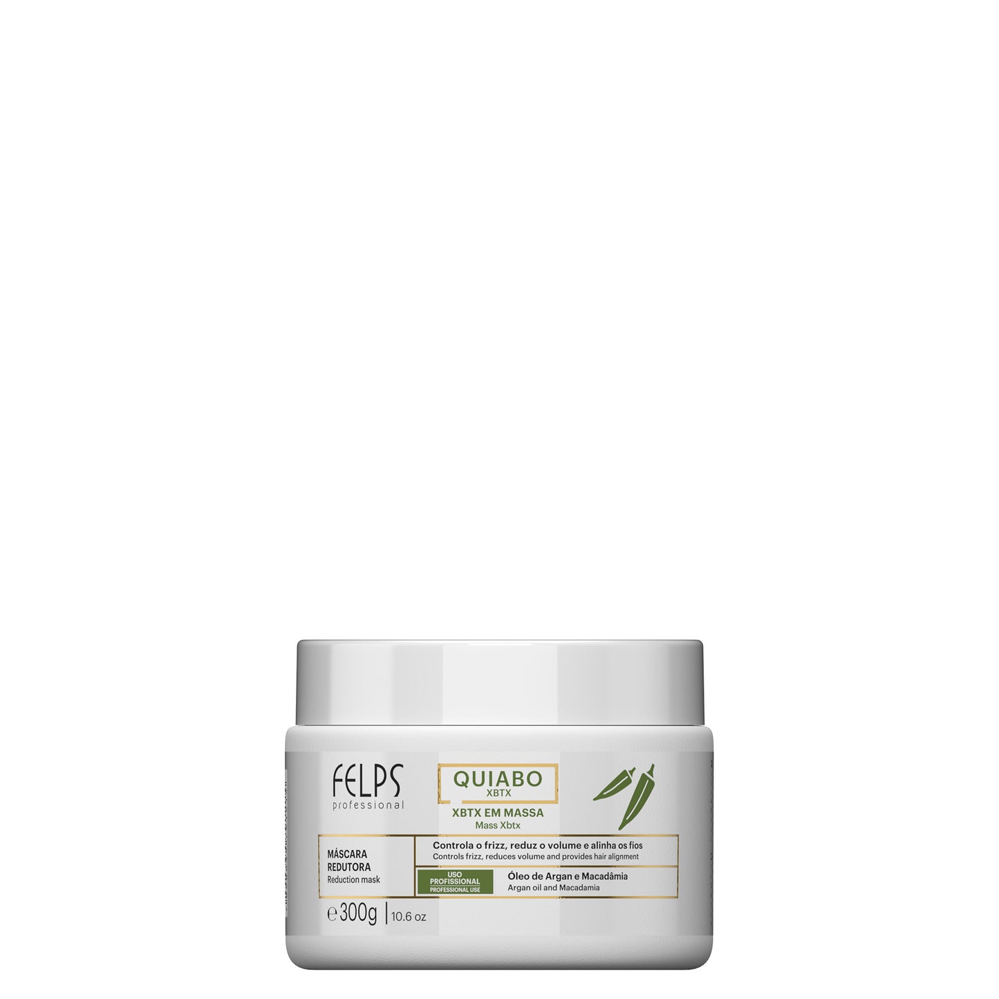 Felps Professional Quiabo XBTX Mass Reduction Mask | Anti-Frizz | Argan & Macadamia Oils