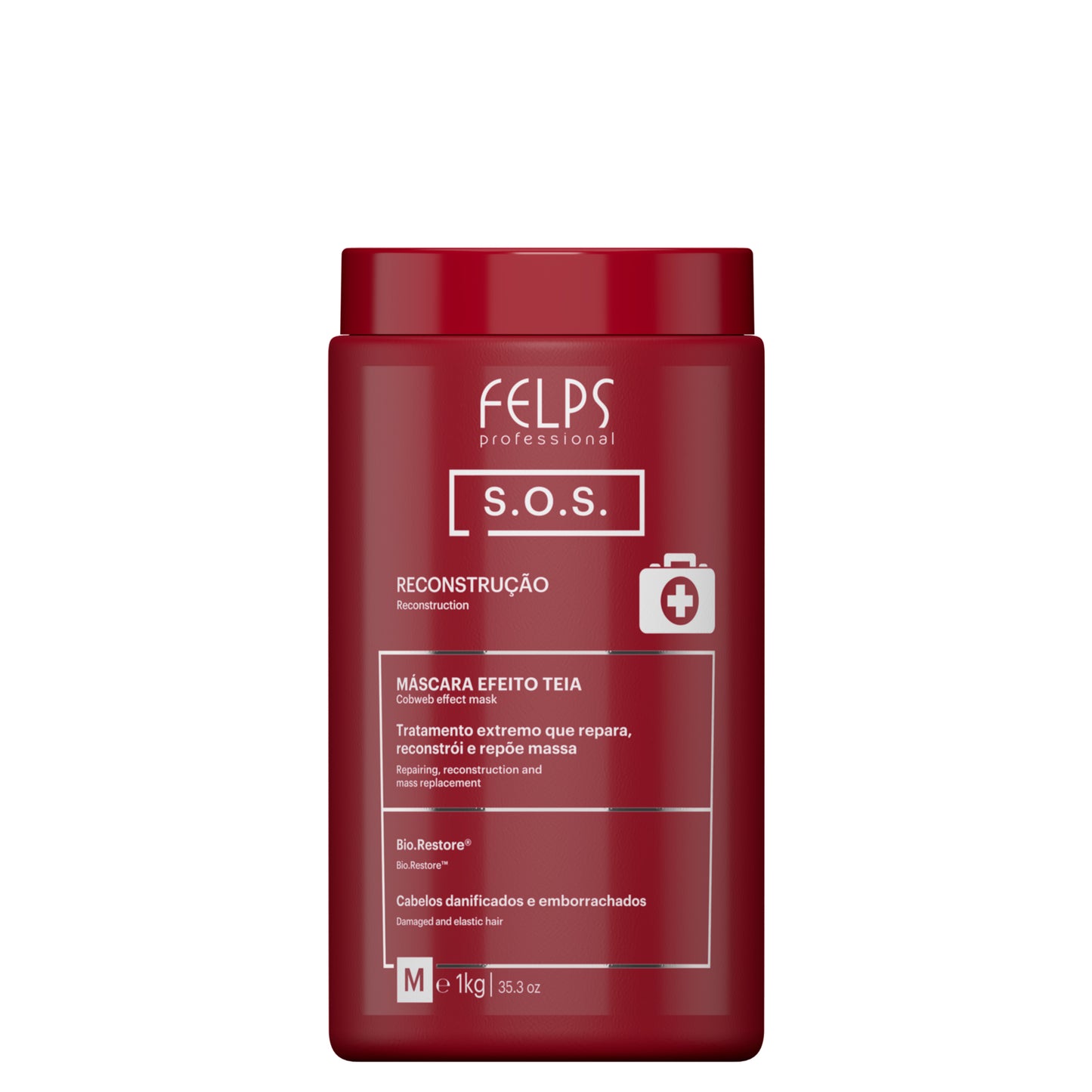 Felps Professional S.O.S. Cobweb Effect Mask | Deep Reconstruction for Damaged Hair