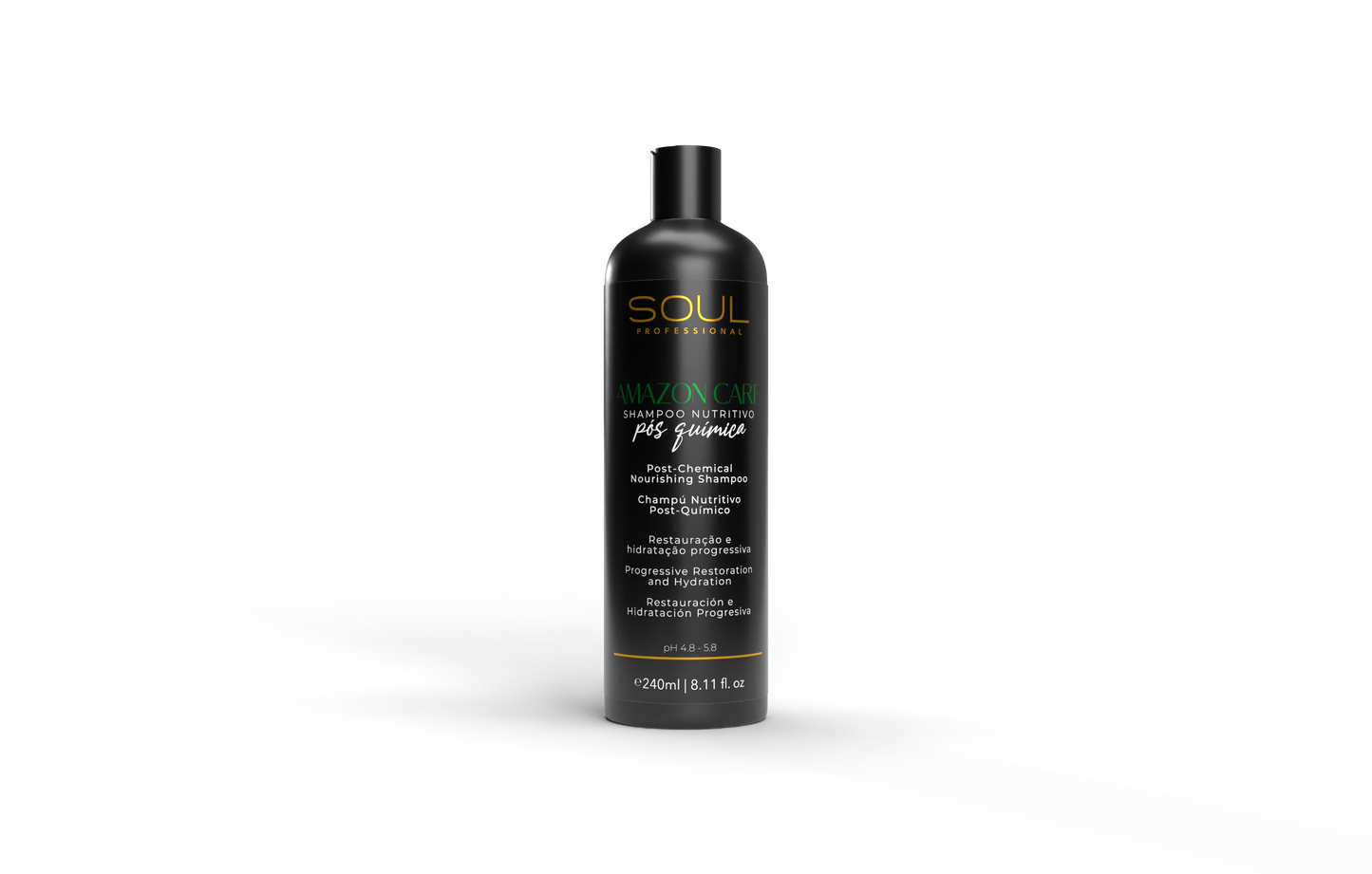 Soul Professional Amazon Care Post-Chemical Nourishing Shampoo – 240ml Progressive hydration & restoration after chemical treatments