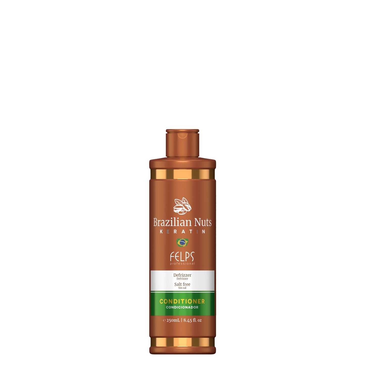 Felps Brazilian Nuts Conditioner 250ml | Anti-Frizz | Salt-Free | Hydrating Hair Care