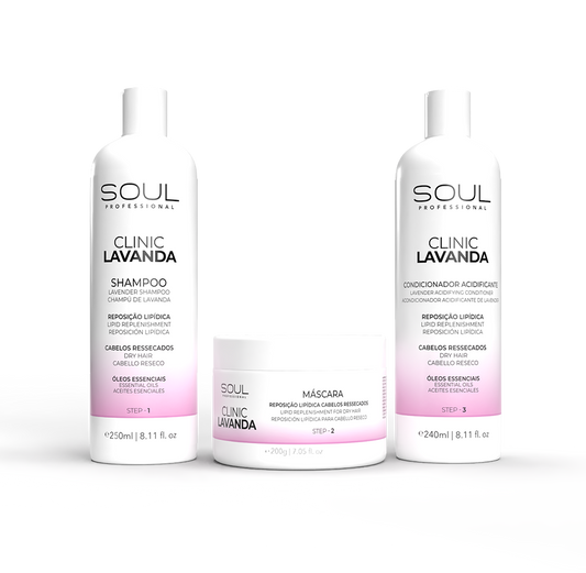Soul Professional Clinic Lavender – Complete Lipid Replenishment Hair Care Set