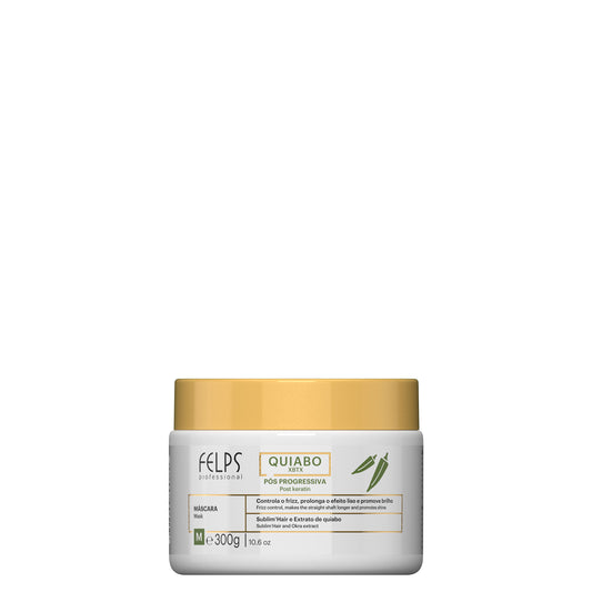 Felps Professional Okra XBTX Post-Keratin Mask 300g | Frizz Control | Shine Enhancing